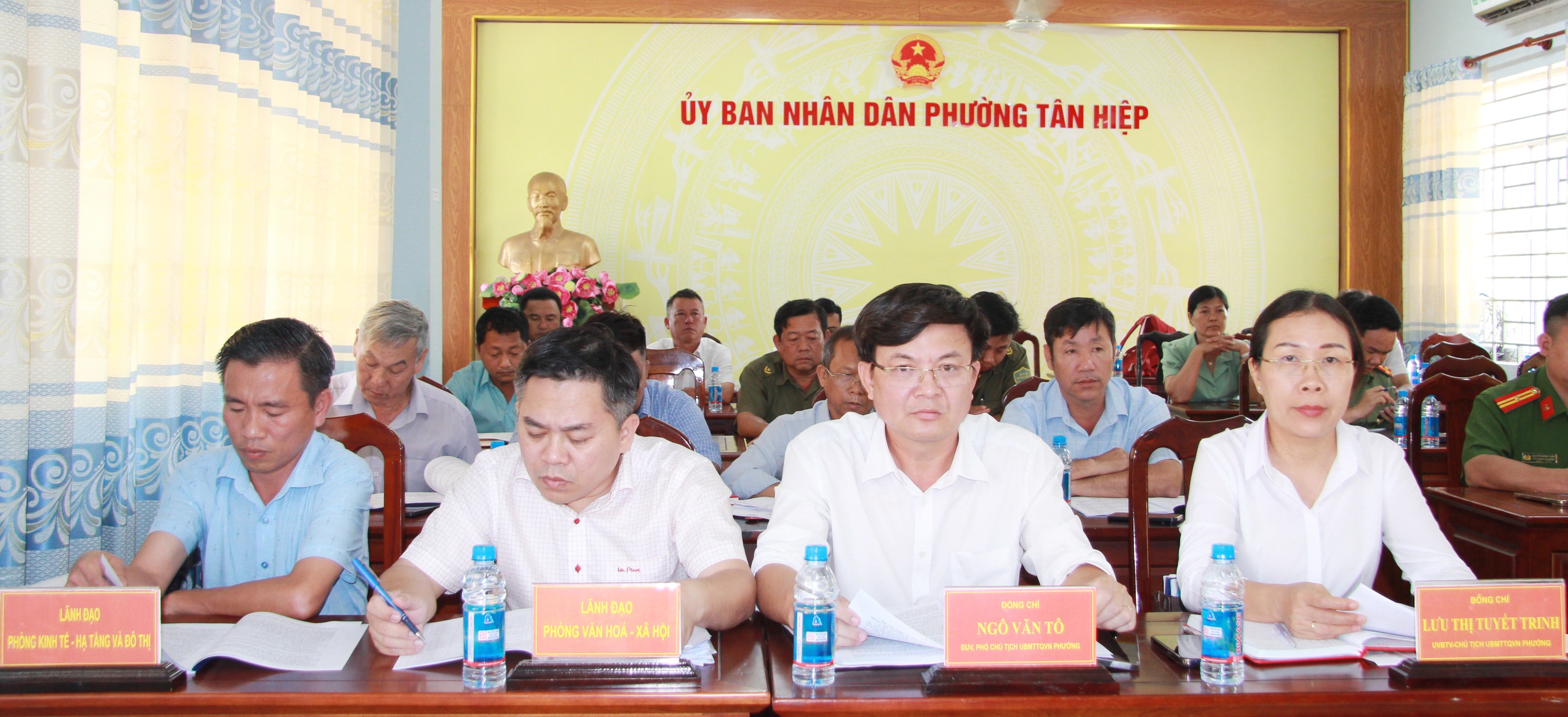 PHƯỜNG TÂN HIỆP HỌP TIỂU BAN BẢO ĐẢM AN NINH TRẬT TỰ, AN TOÀN XÃ HỘI PHỤC VỤ CÔNG TÁC BẦU CỬ ĐẠI BIỂU QUỐC HỘI KHÓA XVI VÀ ĐẠI BIỂU HĐND CÁC CẤP NHIỆM KỲ 2026 – 2031 